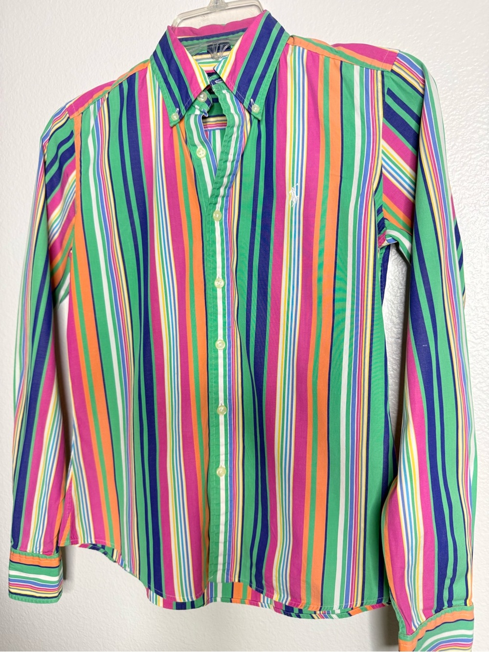 Ralph Lauren Multicolor Vertical Stripe Button-Down Shirt 4